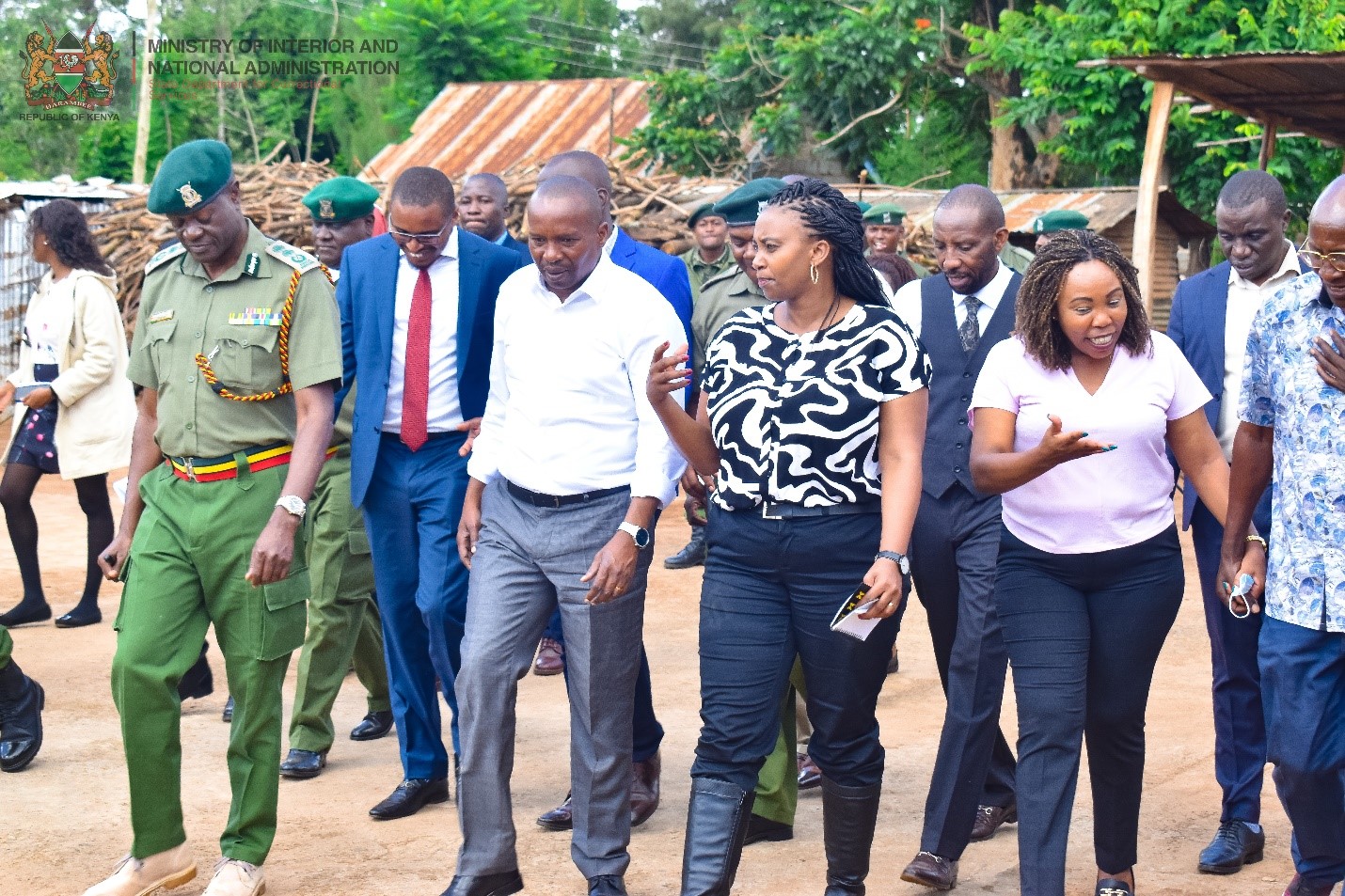 PS Correctional Accompanies Interior CS Kithure Kindiki to a Visit at the Mwea GK Prison