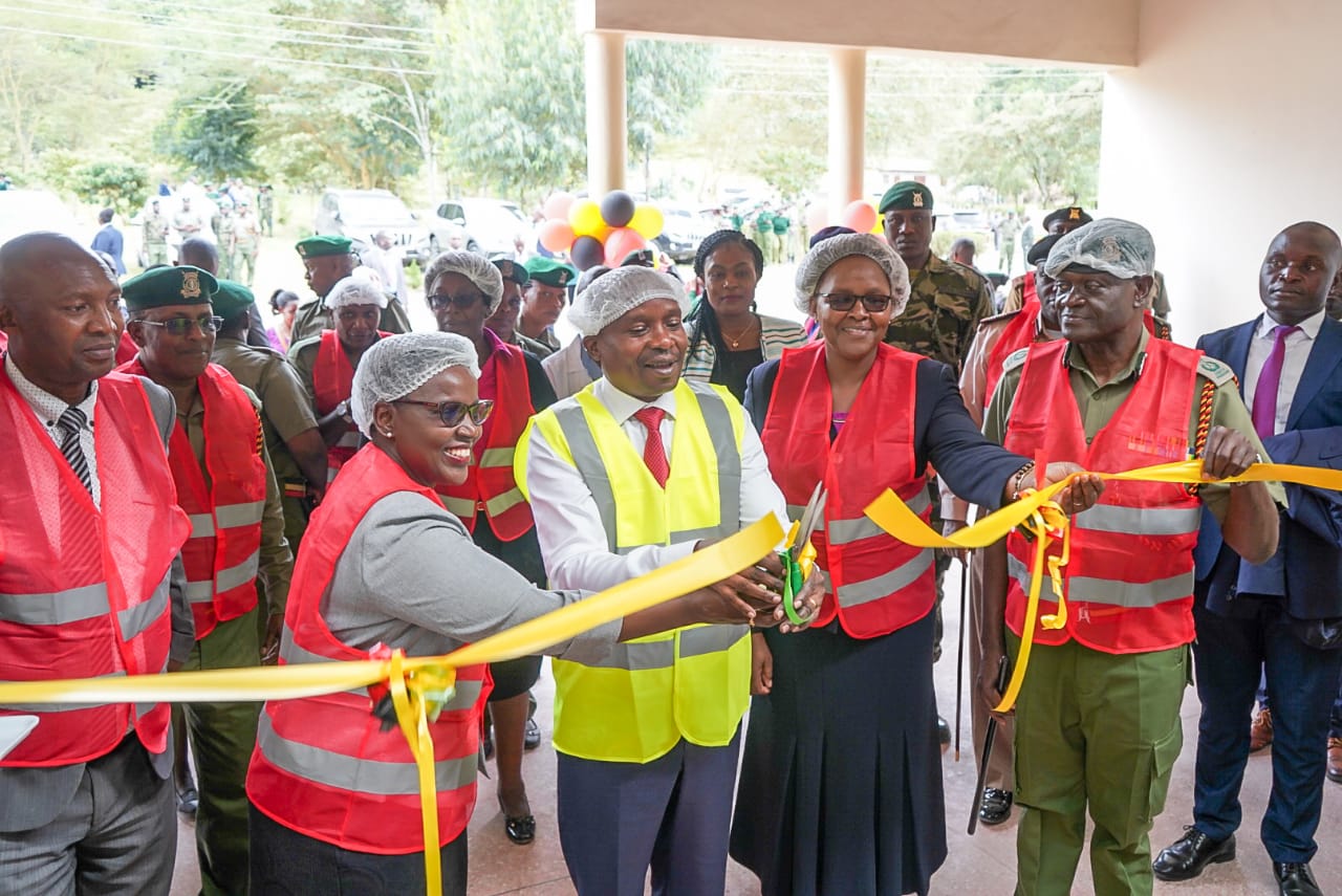 CS Kindiki and PS Salome opening of the Naivasha Maize Miling Plant