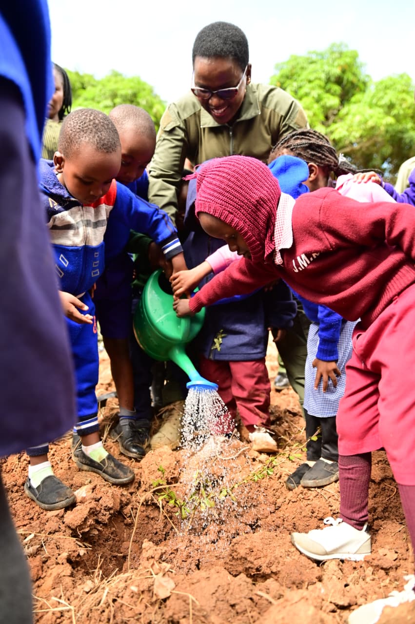 PS BEACCO LEADS STAFF IN PLANTING OVER 5,000 TREES AT THE KITUI GK PRISON COMMAND