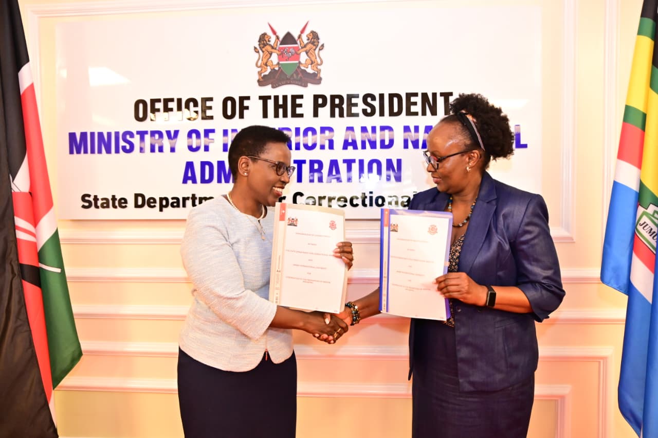 STATE DEPARTMENT FOR CORRECTIONAL SERVICES, AMREF INTERNATIONAL UNIVERSITY SIGN MOU ON MENTAL HEALTH AND WELLNESS