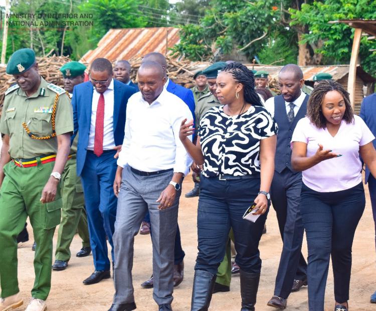 PS Correctional Accompanies Interior CS Kithure Kindiki to a Visit at the Mwea GK Prison