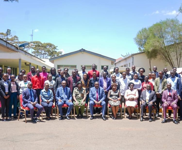 SDCS Interns pose for a group photo