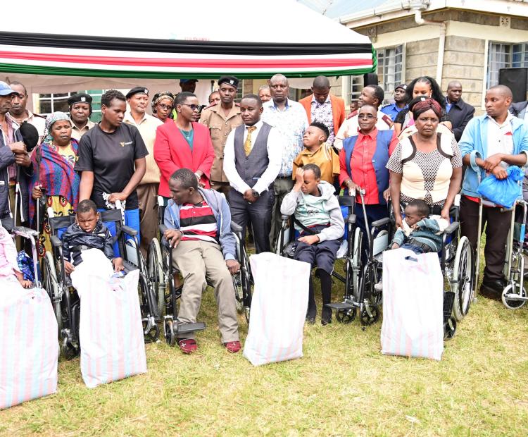 CORRECTIONAL SERVICES PS DONATES ASSISTIVE DEVICES TO PWDS IN KIAMWANGI WARD 