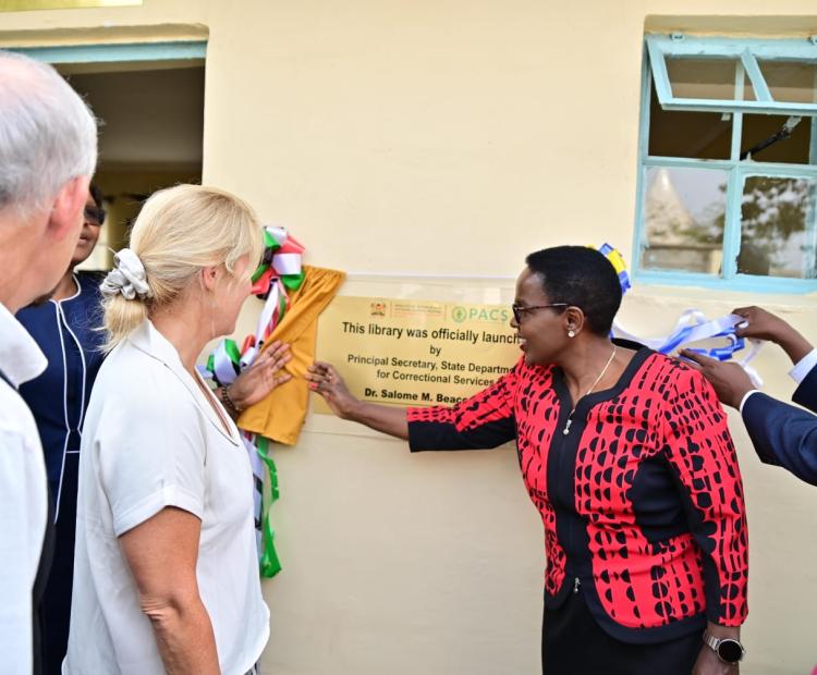 CORRECTIONAL SERVICES PS LAUNCHES NAIROBI BOYS PROBATION HOSTEL LIBRARY